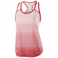 Женский топ Wilson Team Striped Tank (Red/White) для большого тенниса